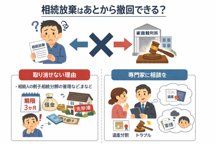 相続放棄撤回できる